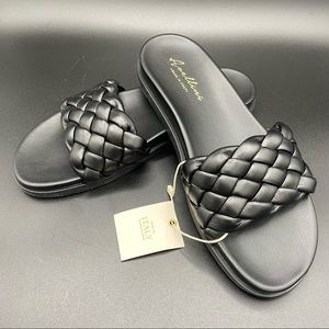 NWT Avellini Braided Slide Sandals Size 38